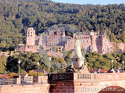 Heidelberg Castle - Heidelberger Schloss - Architectural masterpiece of the renaissance â€“ Germany Editorial Stock Photo